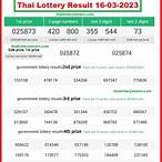 thailand lottery 2023